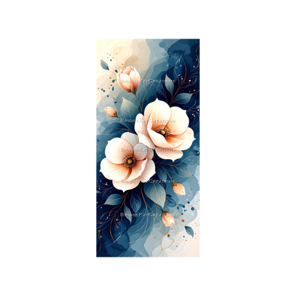 4 x 9:19 Floral 4K Phone Wallpapers Bundle 001