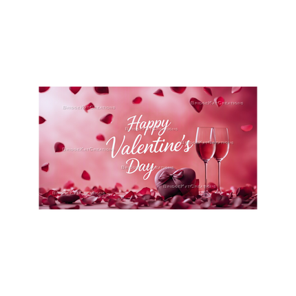 16:9 Happy Valentine's Day 4K Desktop Wallpaper Banner Background 1