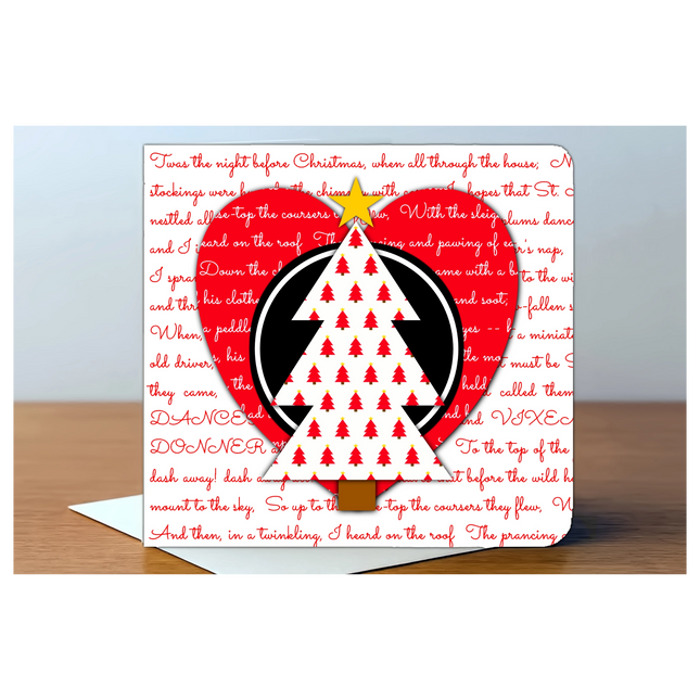 1cm Red Christmas Trees on A4 Paper: Digital Download