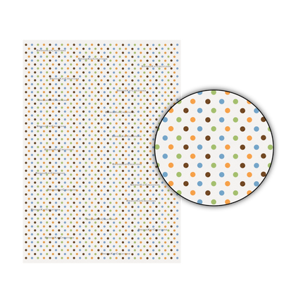 3mm Multicolour Dots on A4 Paper: Digital Download