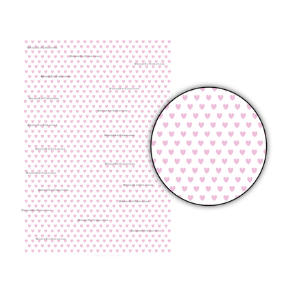 Pink. White, and Red Hearts on A4 Paper Bundle: Digital Download