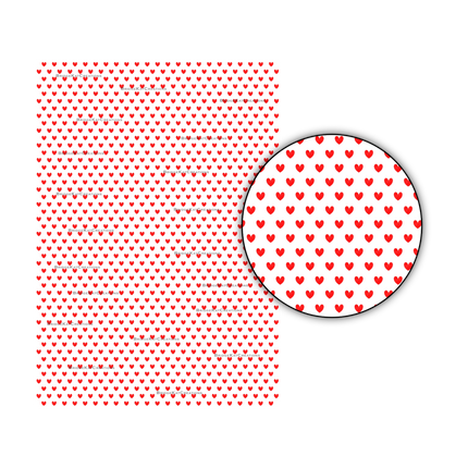 Pink. White, and Red Hearts on A4 Paper Bundle: Digital Download