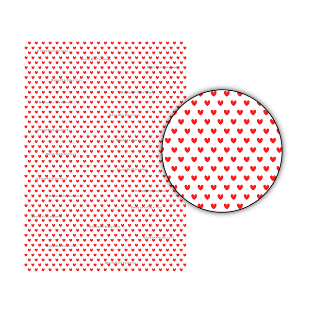 Pink. White, and Red Hearts on A4 Paper Bundle: Digital Download