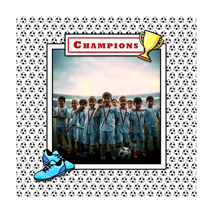 7.7mm Soccer Balls A4 Paper: Digital Download