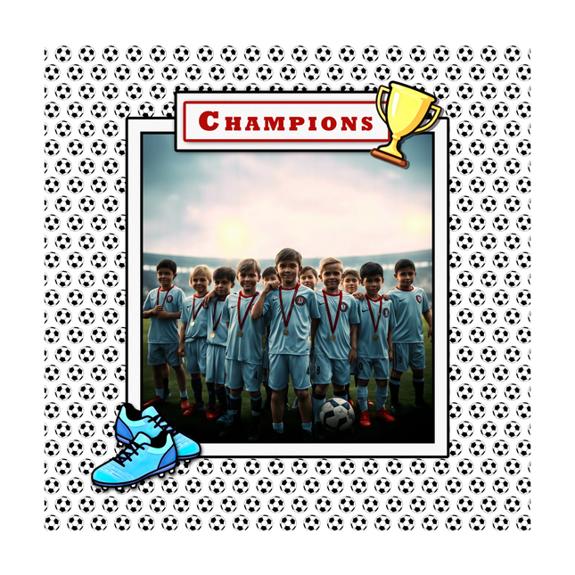 7.7mm Soccer Balls A4 Paper: Digital Download