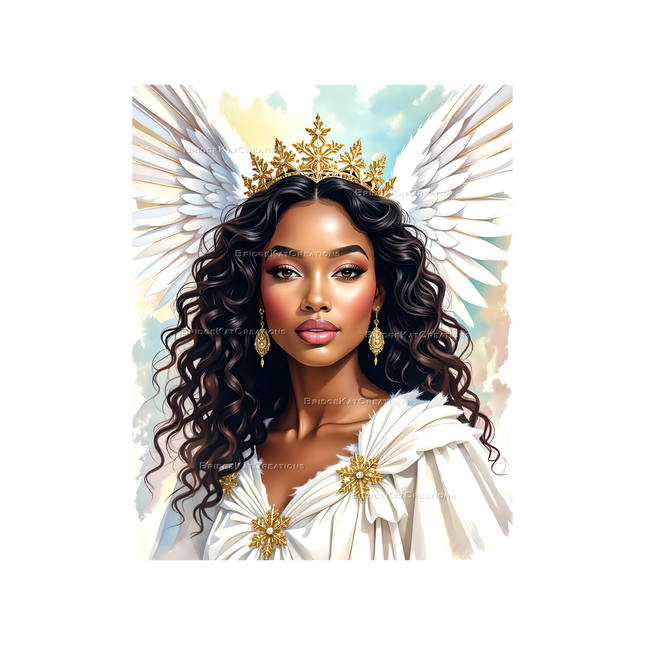 8 x 10" Christmas Angel Digital Photo Image Picture 003