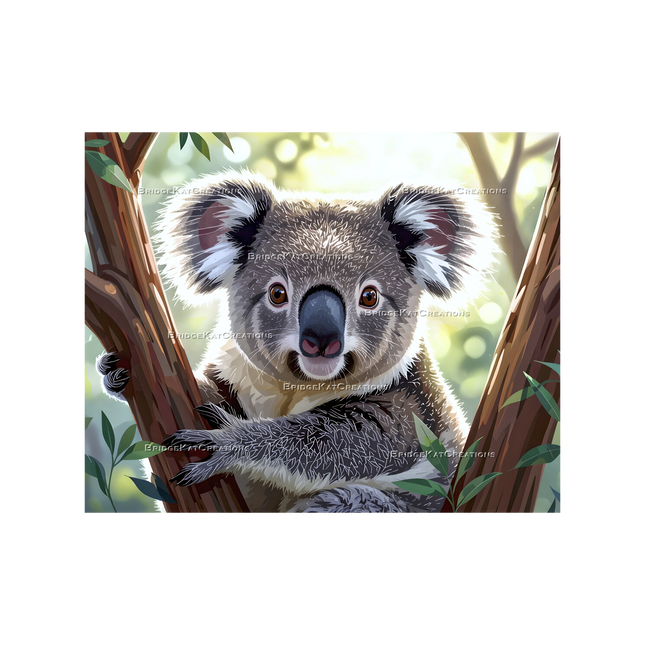 8 x 10" Koala Bear in a Tree Image: Digital Download
