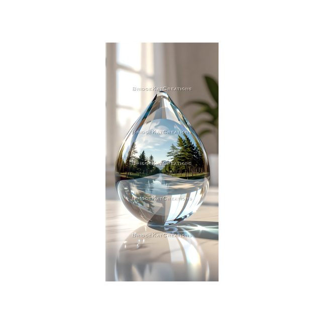 9:19 Drops of Landscapes Leafy Park 4K Phone Wallpaper