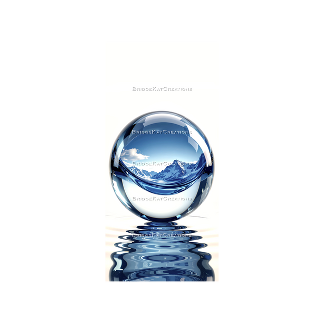 9:19 Drops of Landscapes Snowy Mountains 4K Phone Wallpaper