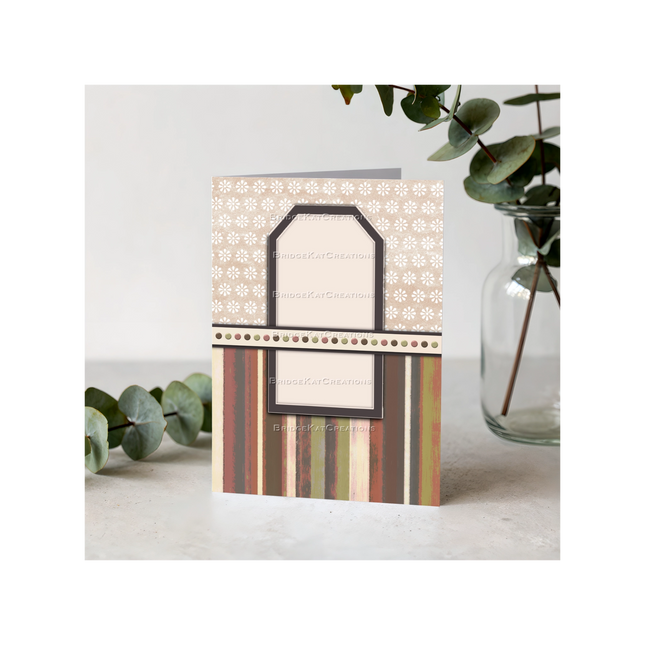 Earthy Neutral Stripes, Watercolour, Gouache, A4 Paper: Digital Download