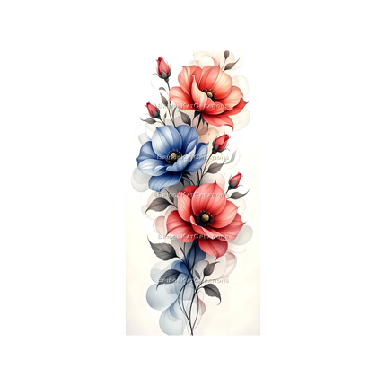 3 x 9:19 Floral 4K Phone Wallpapers 002-B2