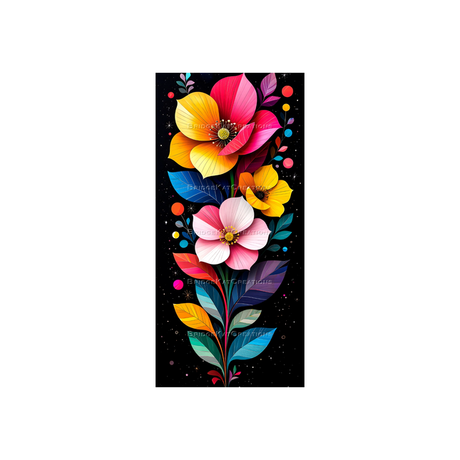 Colourful Flowers 4K Phone Wallpaper Bundle 2 x 9:19