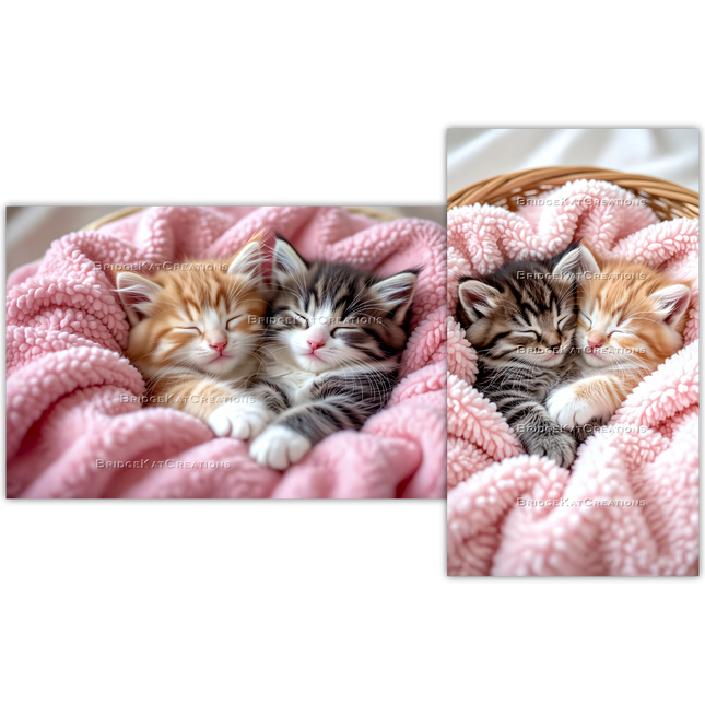 Dreamy Kittens 4K Phone and Desktop Wallpaper Combination Bundle 9:16 and 16:9 1