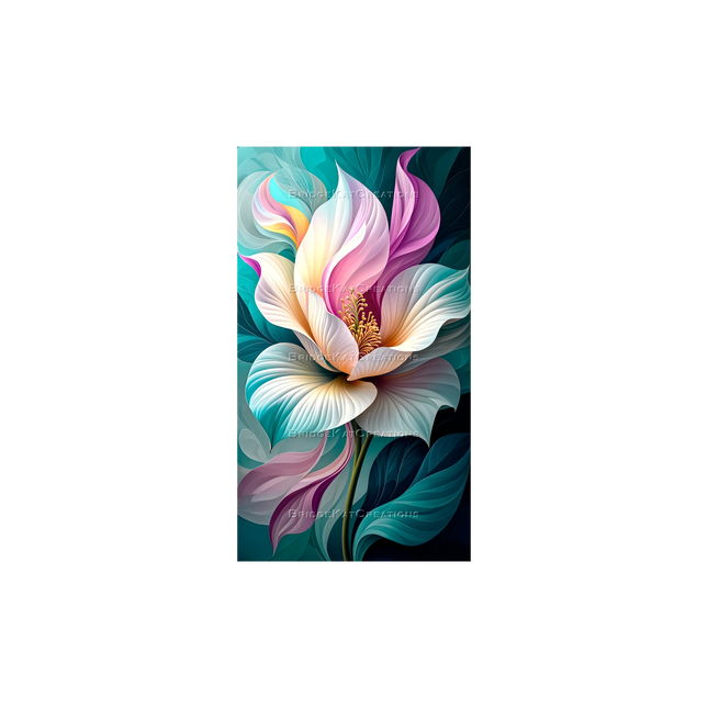 Abstract Floral 4K Phone Wallpaper Bundle 3 x 9:16