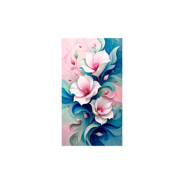 9:16 Abstract Floral 4K Phone Wallpaper 3