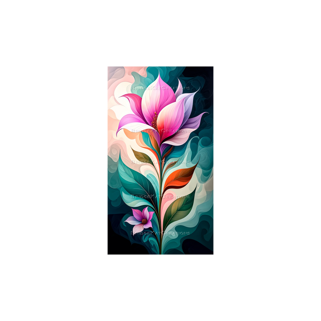 9:16 Abstract Floral 4K Phone Wallpaper 1