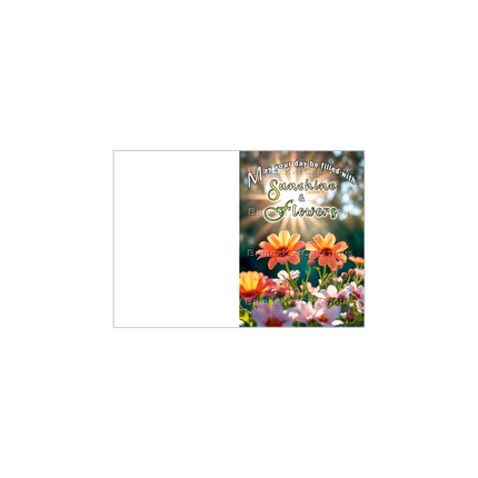 A6 Print-Trim-Fold Kind Uplifting Words Card Template